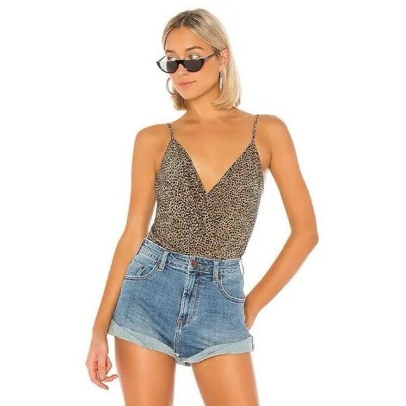 ✨N:PHILANTHROPY Peppermint Sz Small Bodysuit in Sugar Cheetah✨ - Picture 1 of 15